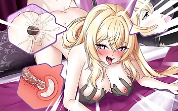 用力 Seductive Maid Doll Delivers Steamy Blowjob & Intense