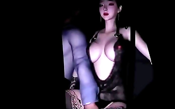 婷婷 Sultry Minx Bends Over for a Steamy, Hard