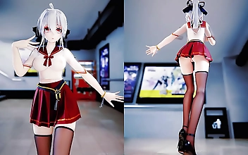 被 被男人 Schoolgirl Tempts with Tiny Tits and Teasing Blowjob