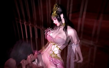 三级 Passionate Asian Beauty Receives Intense Facial in Wild